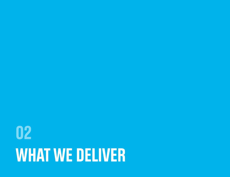 02 What we deliver