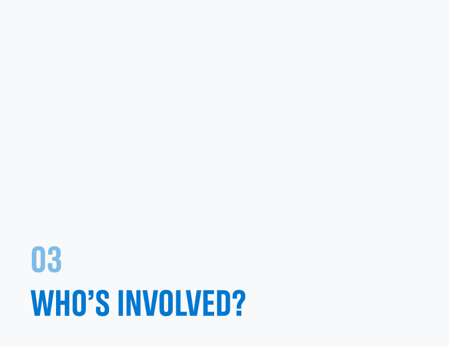 03 Who’s involved?