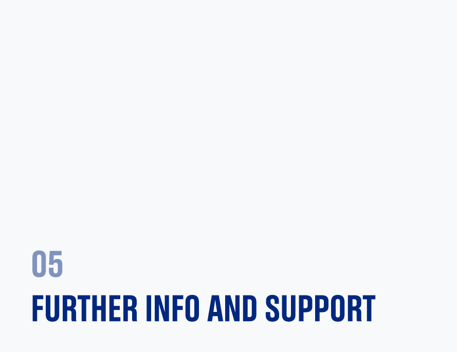 05 Further info AND support