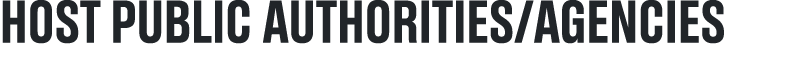 HOST PUBLIC AUTHORITIES/AGENCIES