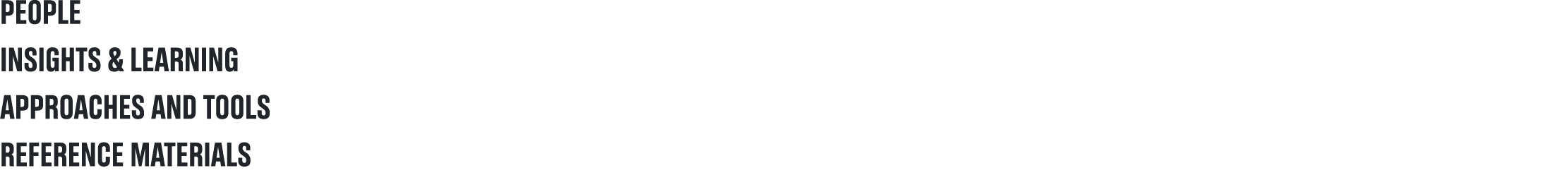 people insights & learning approaches and tools reference materials 